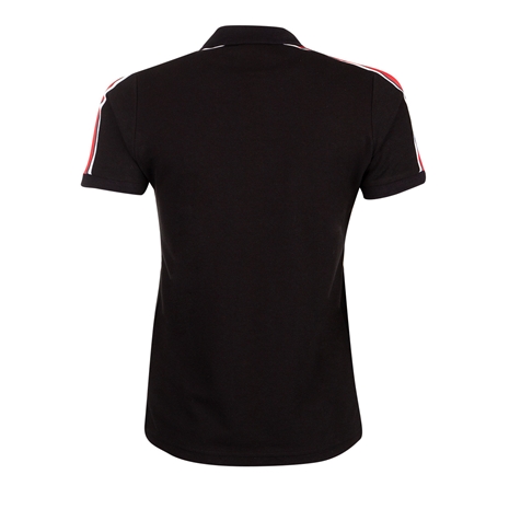 Wales Womens Leisure Polo - Black 2023 - Back