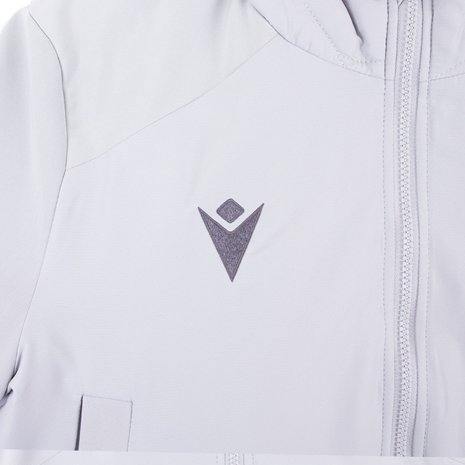 Wales Mens Heavy Travel Jacket - Grey 2023 - Macron Logo