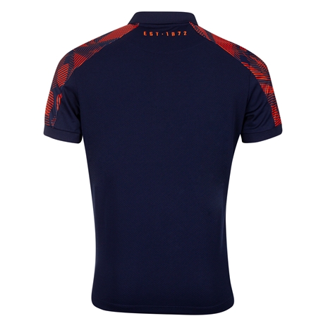 Edinburgh Mens Travel Poly Polo - Navy 2023 - Back