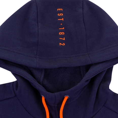 Edinburgh Mens Travel Pullover Hoodie - Navy 2023 - Hood