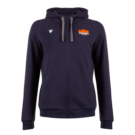 Edinburgh Womens Travel Full Zip Hoodie - Navy 2023 - Front