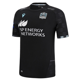 Glasgow Warriors Mens Home Rugby Shirt - Short Sleeve 2023 - Fro