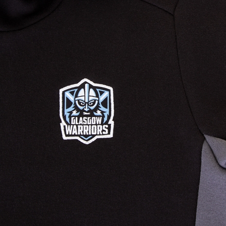 Glasgow Warriors Kids Travel Pullover Hoodie - Black 2023 - Glas