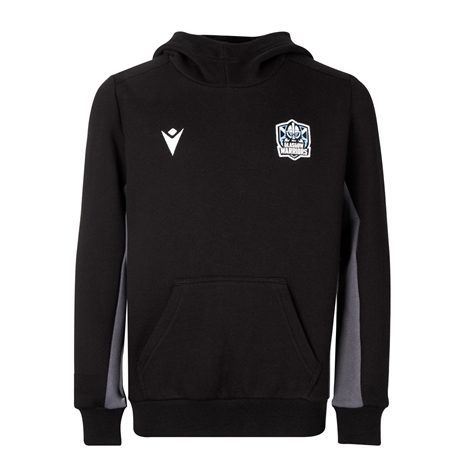 Glasgow Warriors Kids Travel Pullover Hoodie - Black 2023 - Fron