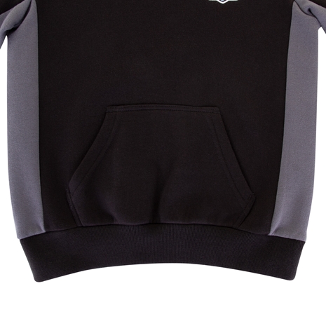 Glasgow Warriors Kids Travel Pullover Hoodie - Black 2023 - Hem