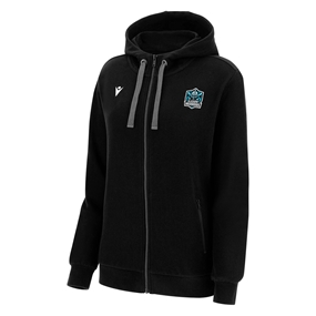 Glasgow Warriors Womens Travel Pullover Hoodie - Black 2023 - Fr