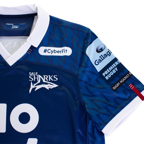 Sale Sharks Mens Home Rugby Shirt - Short Sleeve 2023 - Sale Sha