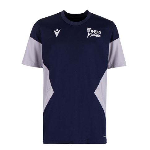 Sale Sharks Mens Training Gym Tee - Navy 2023 - Front Sale Sharks Mens Training Gym Tee - Navy 2023 - Front