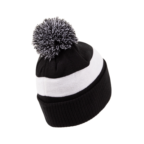 Newcastle Falcons Adults Pom Pom Beanie - Black 2023 - Back