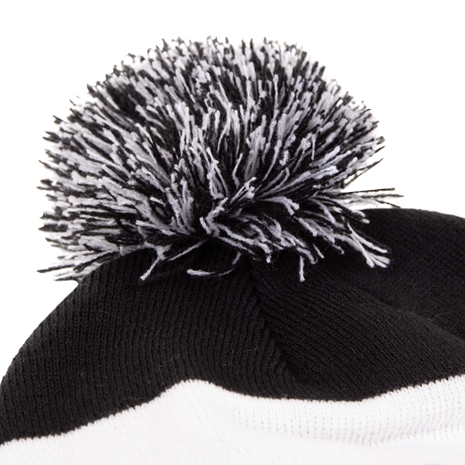Newcastle Falcons Adults Pom Pom Beanie - Black 2023 - Pom Pom