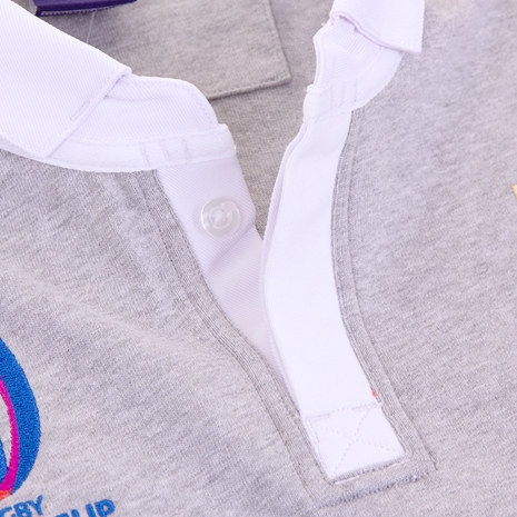 Macron Italy Mens Rugby World Cup 2023 Rugby Shirt - Collar Macron Italy Mens Rugby World Cup 2023 Rugby Shirt - Collar