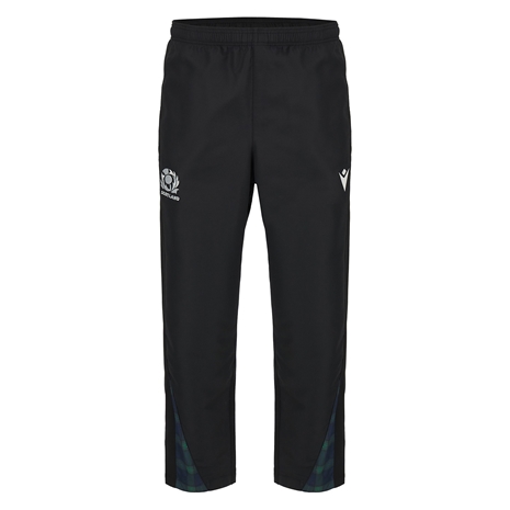 Scotland Mens Travel Track Pants - Black 2024 - Front