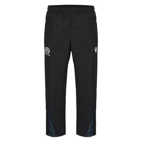 Scotland Mens Travel Track Pants - Black 2024 - Front Scotland Mens Travel Track Pants - Black 2024 - Front