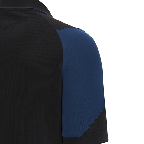 Scotland Mens Rugby World Cup 2023 Travel Polo - Black - Sleeve