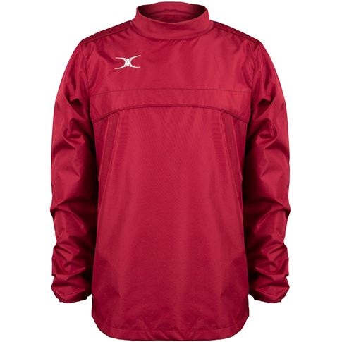 Gilbert Teamwear Photon Warm Up Top Maroon Kids - Front Gilbert Teamwear Photon Warm Up Top Maroon Kids - Front