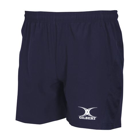 Gilbert Teamwear Classic Leisure Shorts Navy Kids - Front Gilbert Teamwear Classic Leisure Shorts Navy Kids - Front