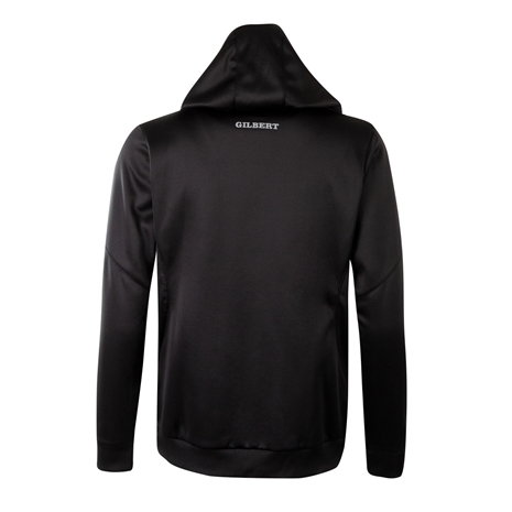 Barbarians Womens Pro Tech Full Zip Hoodie Black - Back