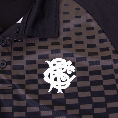 Barbarians Mens Solar Polo - Black - Barbarians Logo Barbarians Mens Solar Polo - Black - Barbarians Logo