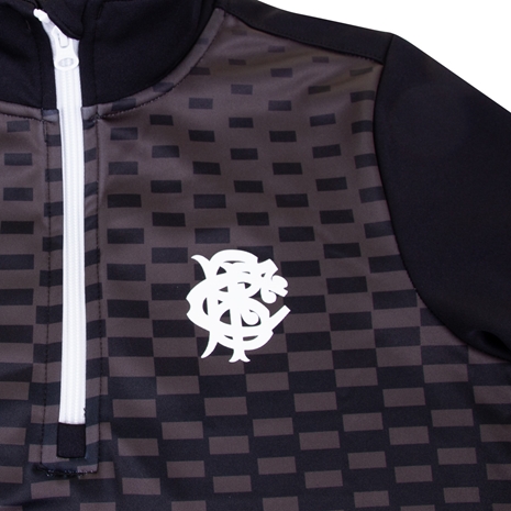 Barbarians Womens Solar 1/4 Zip Fleece - Black - Barbarians Logo