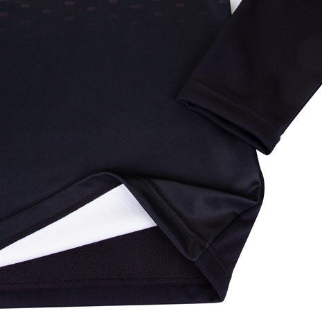 Barbarians Womens Solar 1/4 Zip Fleece - Black - Hem