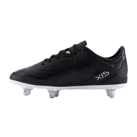 Gilbert Kids Sidestep X15 Rugby Boots - Black - Inner Edge
