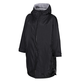 Adults Unbranded Teamwear Weatherproof Changing Robe - Black - F