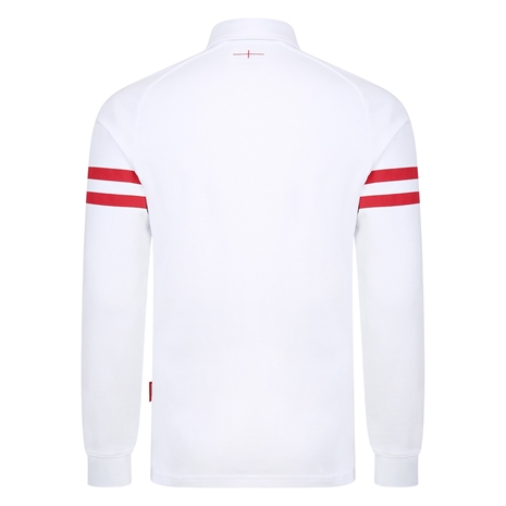 England Mens Classic Home Rugby Shirt - Long Sleeve White 2023 -