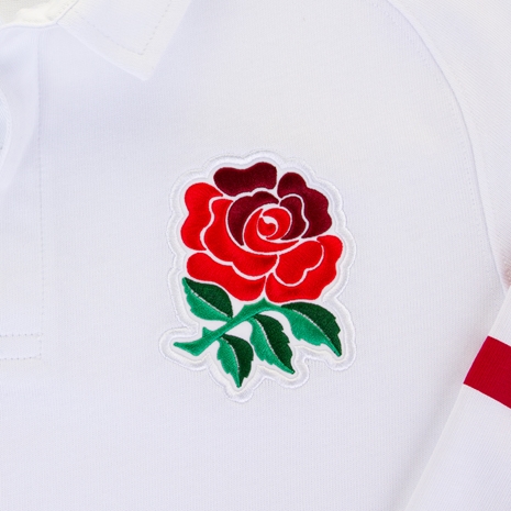 England Mens Classic Home Rugby Shirt - Long Sleeve White 2023 -