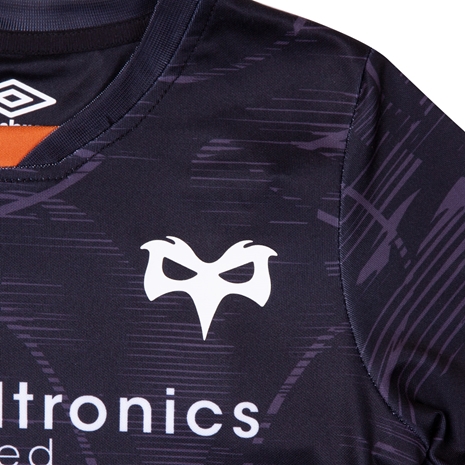 Ospreys Infants Home Rugby Kit - Black 2023 - Ospreys Badge