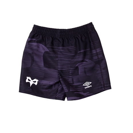 Ospreys Infants Home Rugby Kit - Black 2023 - Shorts
