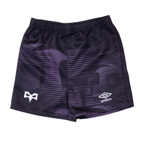 Ospreys Baby Home Rugby Kit - Black 2023 - Shorts