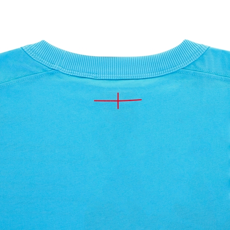 England Mens Cotton T-Shirt - Bachelor Button 2023 - Top of Back