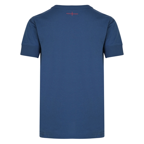 England Kids Cotton T-Shirt - Ensign Blue 2023 - Back