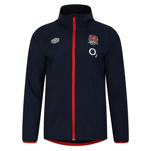 England Mens Rain Jacket - Navy Blazer 2024 - Front England Mens Rain Jacket - Navy Blazer 2024 - Front