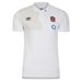 England Mens Polo - Brilliant White 2024 - Front  England Mens Polo - Brilliant White 2024 - Front