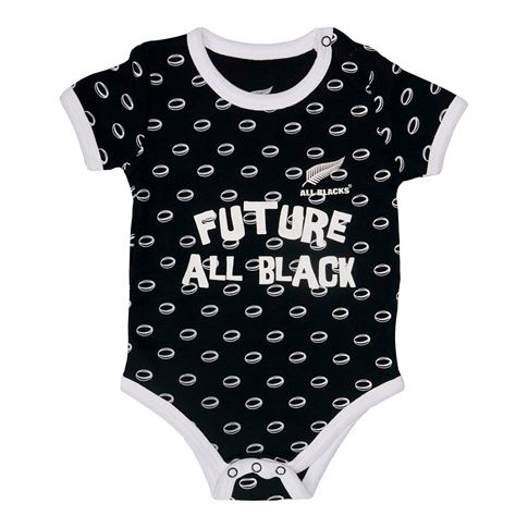 Babies All Blacks Bodysuit - Black - Front Babies All Blacks Bodysuit - Black - Front