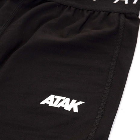 Atak Womens Compression Leggings - Black - Logo