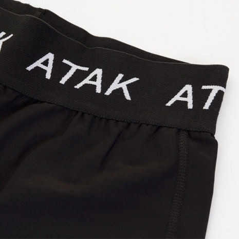 Atak Womens Compression Leggings - Black - Waistband
