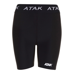 Atak Womens Compression Shorts - Black - Front