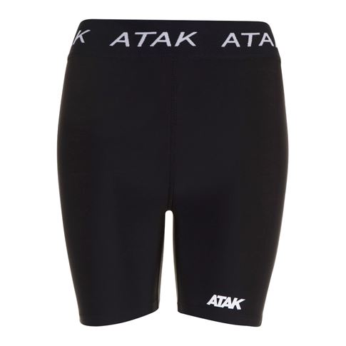 Atak Womens Compression Shorts - Black - Front Atak Womens Compression Shorts - Black - Front