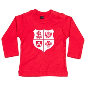 Baby Lions 1888 Tee Shirt - Long Sleeve Red - Front