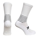 Atak Adults C Grip Mid Leg Socks - White - Pair of Socks 
