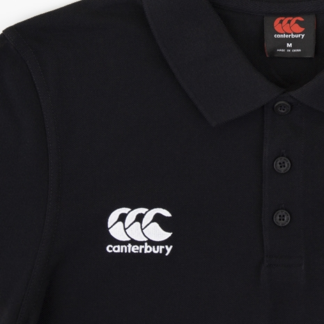 Canterbury Mens Waimak Polo - Black - Logo