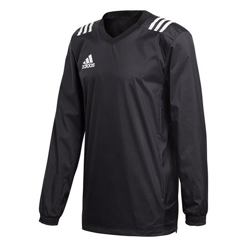 adidas Mens Teamwear Rugby Contact Training Top - Black - Front adidas Mens Teamwear Rugby Contact Training Top - Black - Front