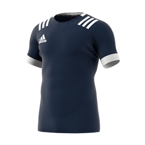adidas 3S Rugby Match Shirt Navy Kids - Front