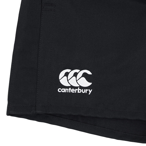 Canterbury Mens Polyester Professional Rugby Match Shorts - Blac