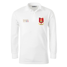 England Mens World Cup Classic Rugby Shirt - Long Sleeve White -
