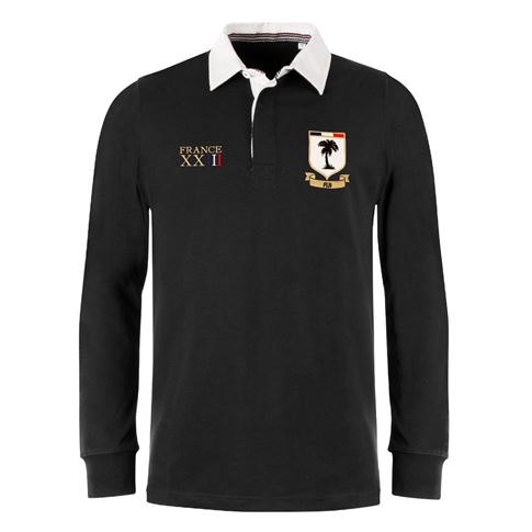 Fiji Mens World Cup Heavyweight Rugby Shirt - Long Sleeve Black  Fiji Mens World Cup Heavyweight Rugby Shirt - Long Sleeve Black