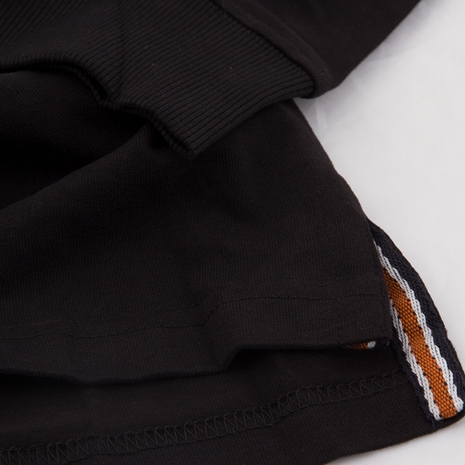 Mens New Zealand 1921 Vintage Rugby Shirt - Jet Black - Detail 2