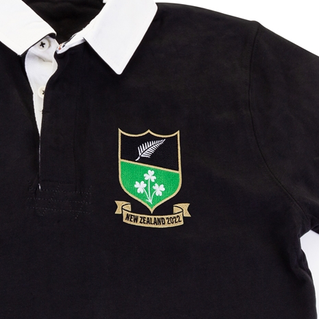 New Zealand Mens Summer Tour Heavyweight Rugby Shirt - Long Sl -